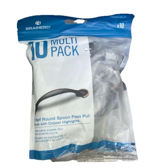 Brainerd Half Round Spoon Foot Pull 3-in Center to Center Bronze with Copper{95} - Picture 1 of 9